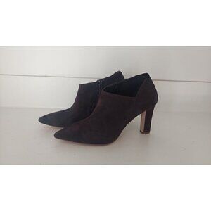 Cole Haan Women's Dark Chocolate Vestry Leather Pointed Toe Shooties/NWOB, Size